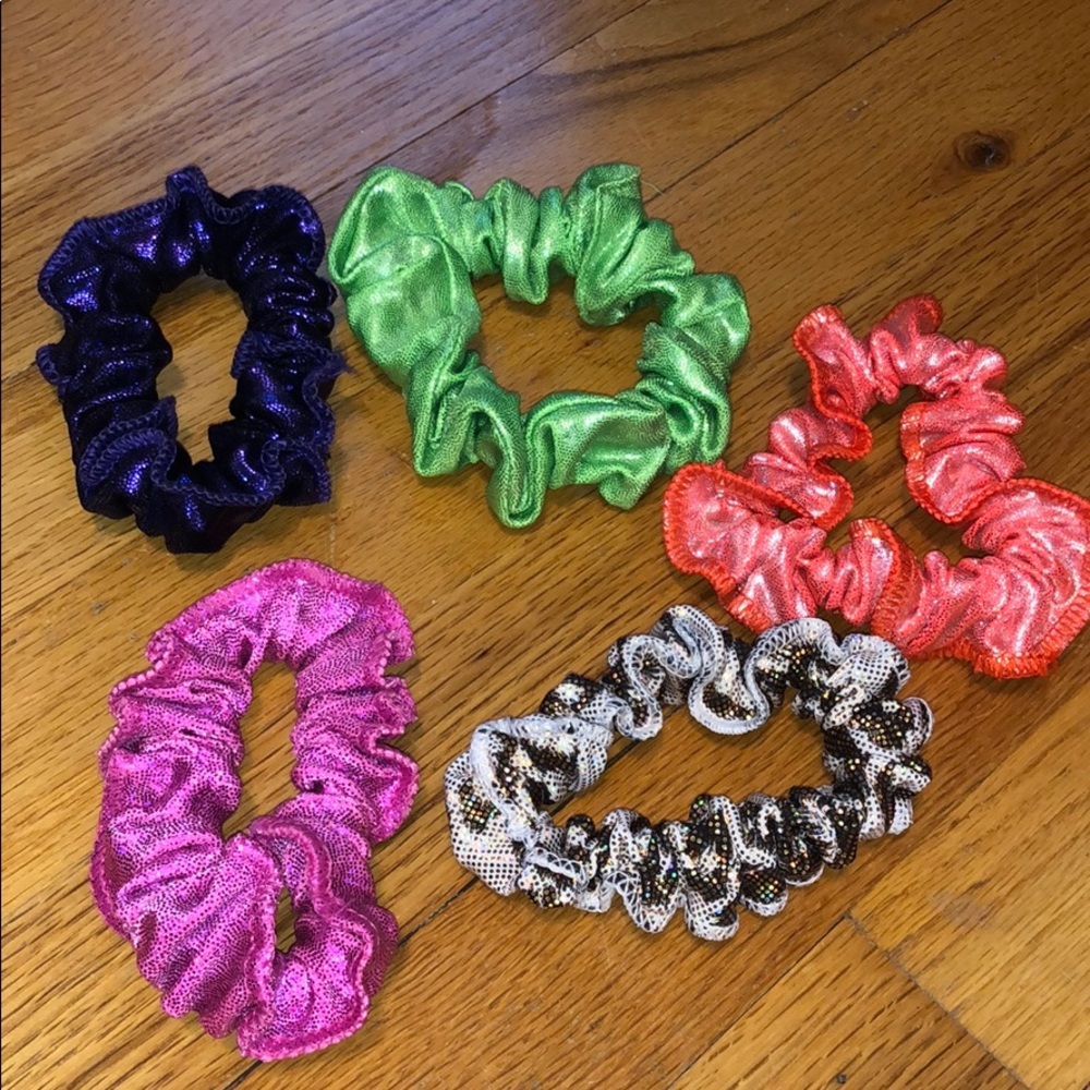 Lot of Gymnastics Hair Scrunchies